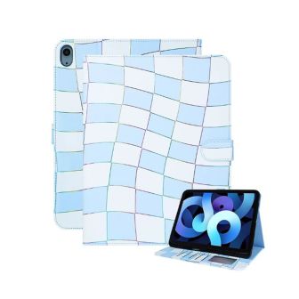 Capa Tablet Flip Cover Apple Ipad 10.9" 2022/Ipad 11" 2025 Azul Quadrados