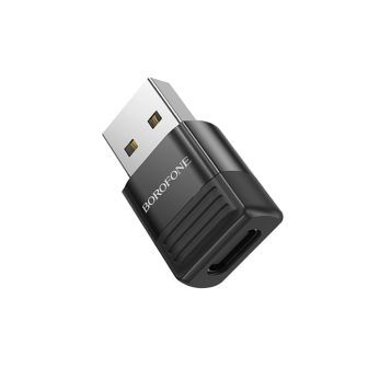 Borofone BV18 ​​Black USB-A To USB-C 3A 5V Adapter