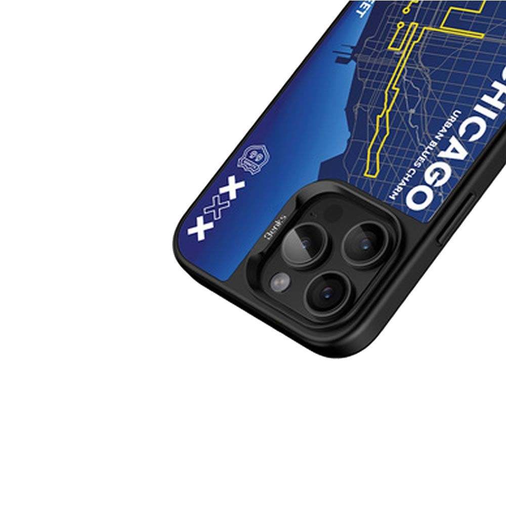 Apple iPhone 16 Pro Max Blue Chicago City TPU Silicone Case