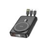 Borofone BJ67 Black 10000mAh Power Bank With MagSafe And USB-A, USB-C And Lightning Cable