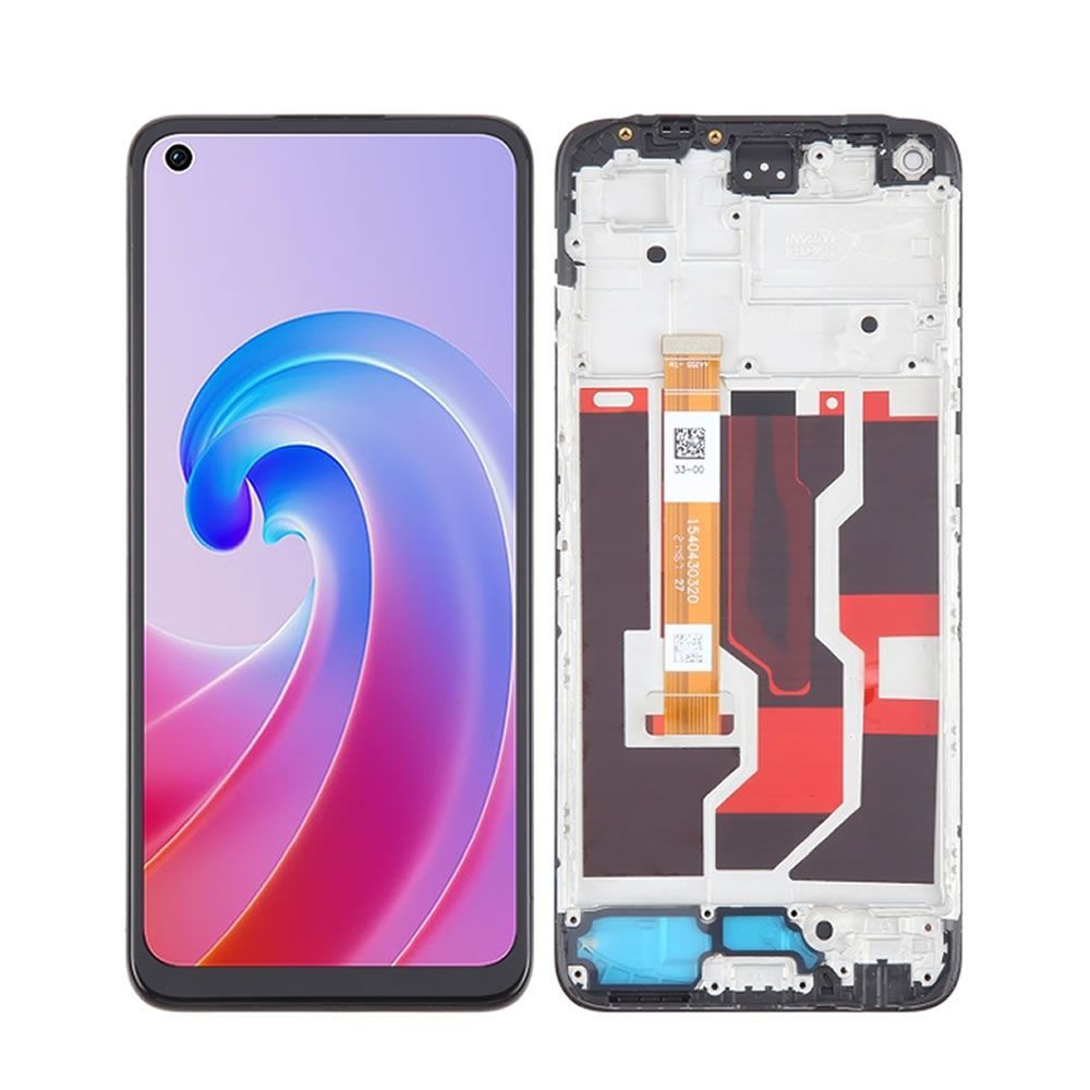 Oppo A96 4g/Cph2333 6.5" Black Touch+Display With Frame