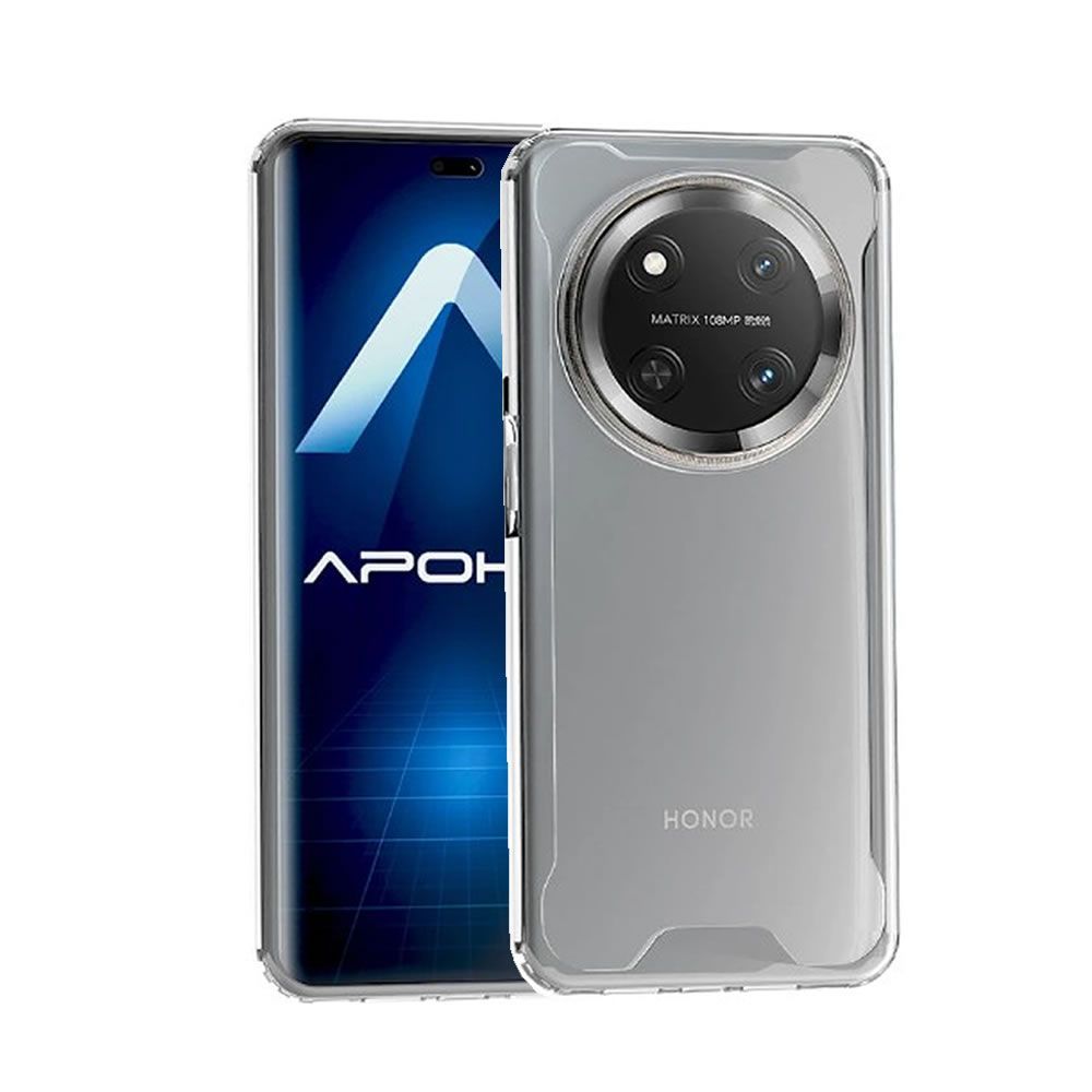 Capa Silicone Dura Anti-Choque Huawei Honor Magic 7 Lite Transparente