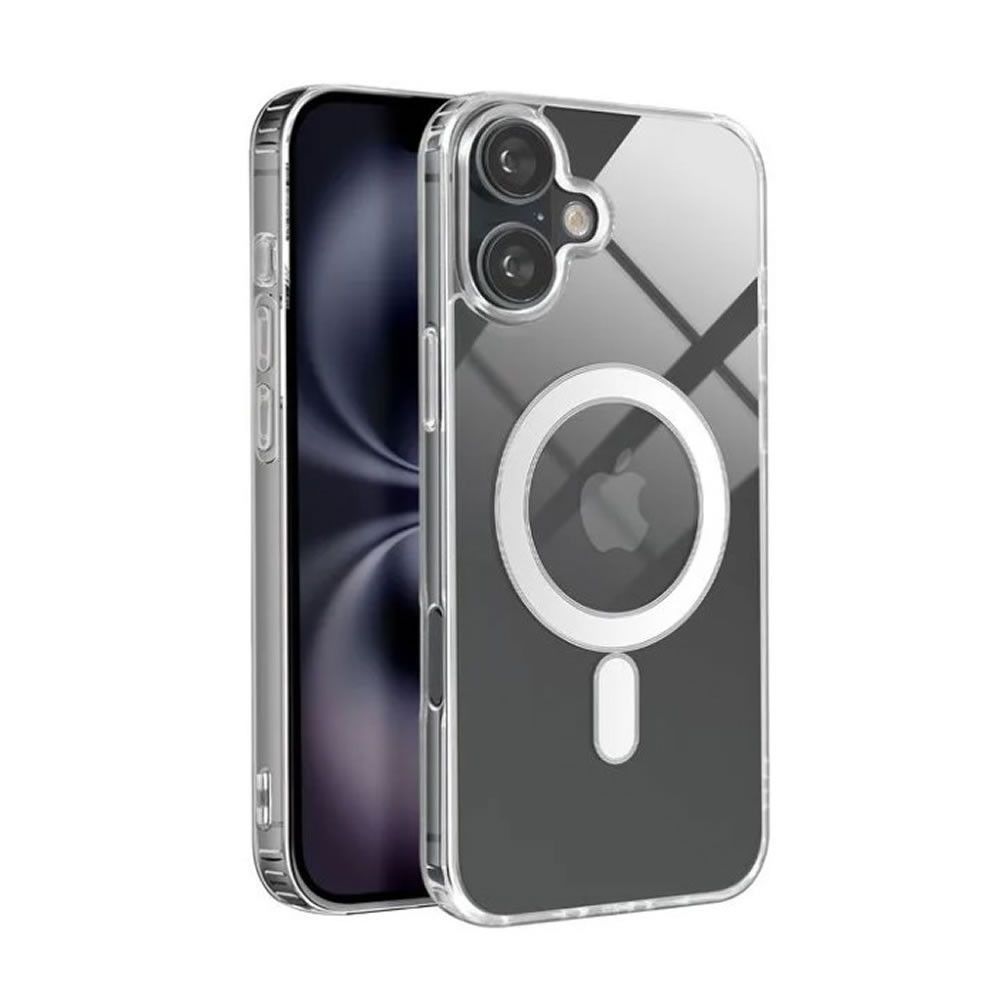 Apple Iphone 17 Transparent Magsafe Hard Silicone Case