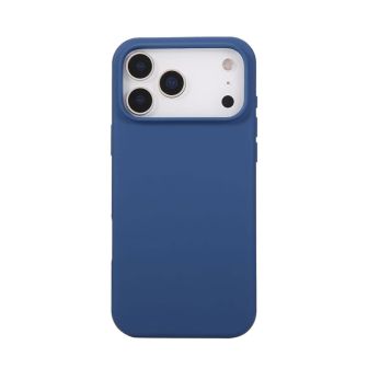 Capa Silicone Apple Iphone 17 Pro Max Azul Escuro