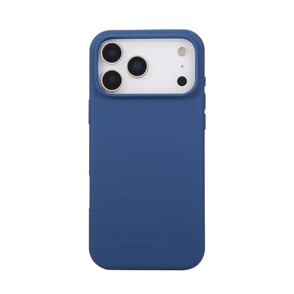 Capa Silicone Apple Iphone 17 Pro Max Azul Escuro