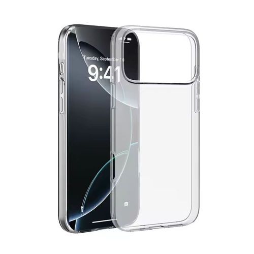 Capa Silicone Dura Apple Iphone 17 Pro Max Transparente