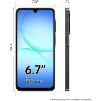 Smartphone SAMSUNG GALAXY A17 5G/A176B Preto 4gb/128gb 6.7