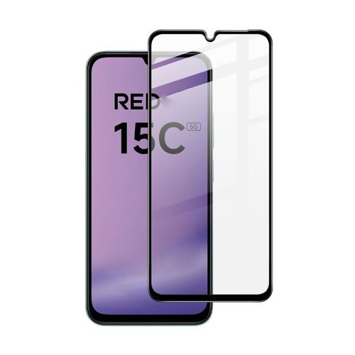 Xiaomi Redmi 15C 5G 6.9" Black 5D Full Screen Glass Protector (173mm)