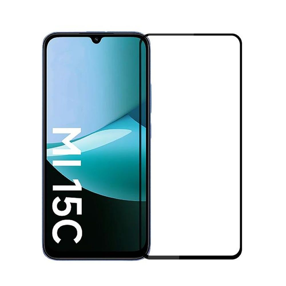 Xiaomi Redmi 15C 4G 6.9" Black 5D Full Screen Glass Protector (171.6mm)