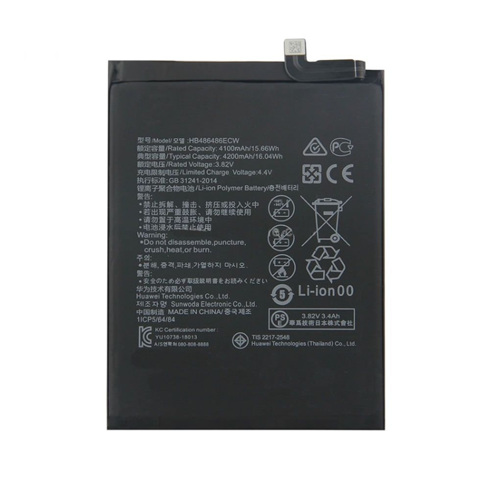 Huawei Mate 20 Pro/P30 Pro/HB486486ECW 4100mAh 3.82V 15.66Wh Battery