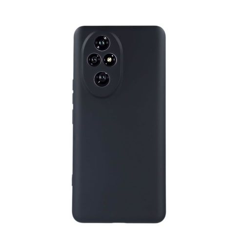 Capa Silicone Huawei Honor 200 Preto Com Protetor De Câmera