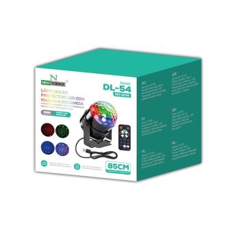 Projetor De Luz LED New Science DL-54 Com Comando Remoto