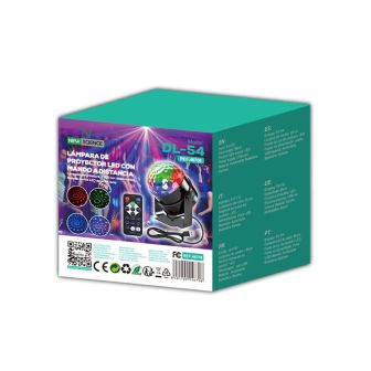 Projetor De Luz LED New Science DL-54 Com Comando Remoto