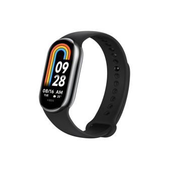 New Science Mi Band M8 Black Silicone Wristband