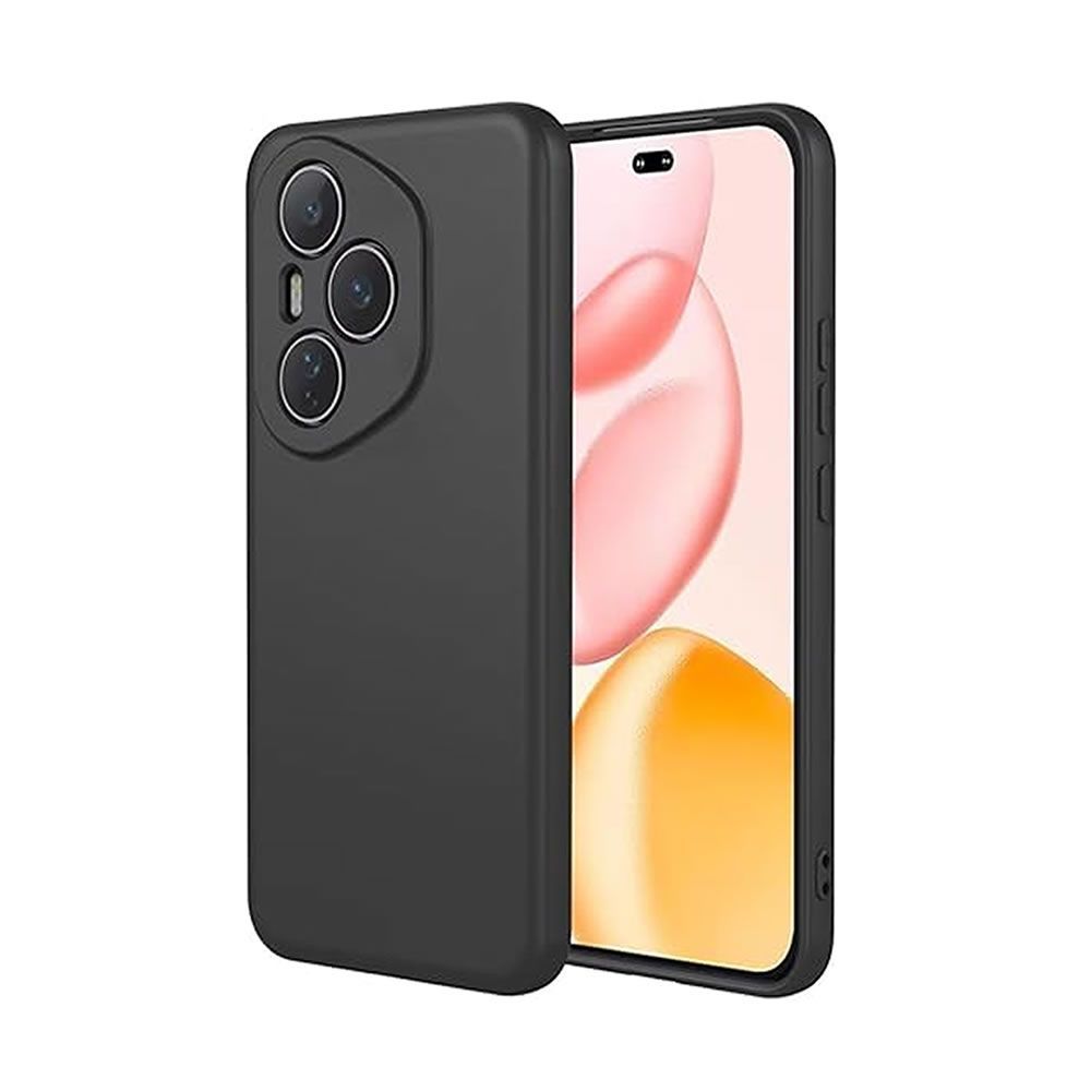 Huawei Honor 400 Pro Black Silicone Gel Case With Camera Protector