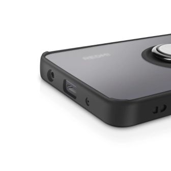 Xiaomi Redmi A5 Black TPU Silicone Case With Magnetic Finger Ring