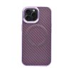 Capa Carbon Apple Iphone 15 Pro Roxo Elektro MagSafe