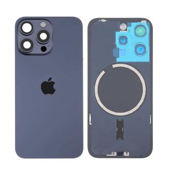 Tampa Traseira Apple Iphone 15 Pro Titânio Azul Com Lente de Câmera