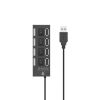 One Plus NG6054 Black 2.0 Hub Adapter With 4 USB Ports And Switch