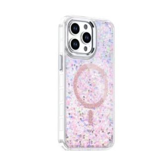 Apple iPhone 16 Pro Max Glitter MagSafe Hard Silicone Case