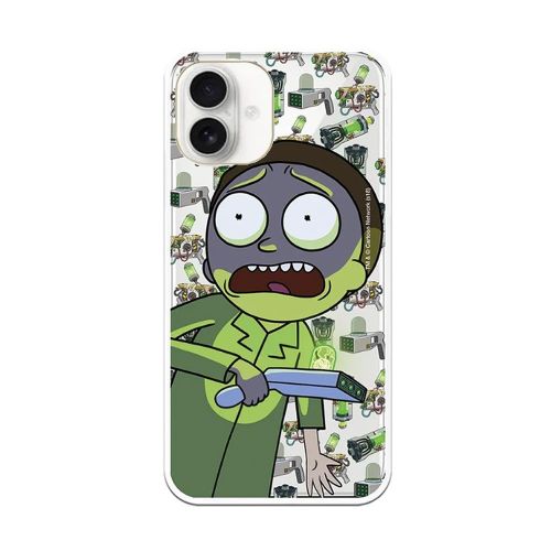 Apple Iphone 16 Rick And Morty Hard Anti-Shock Silicone Case