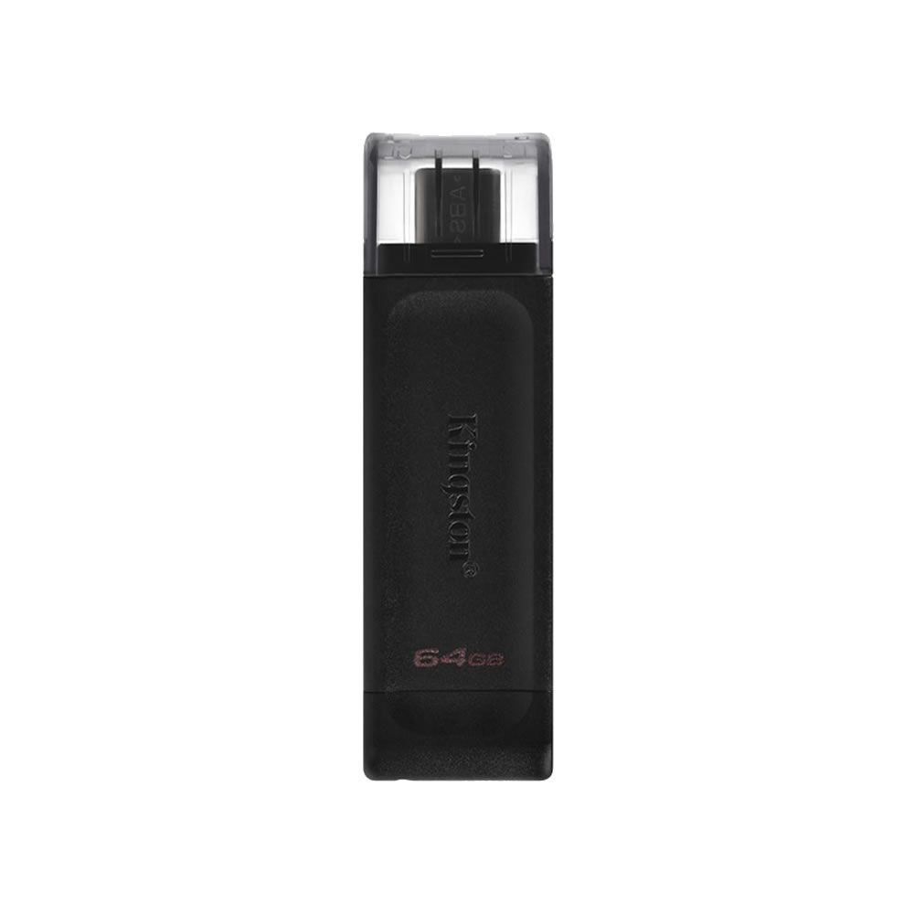 Pendrive Kingston 64gb Preto Data Traveler 70 3.2 Usb-C