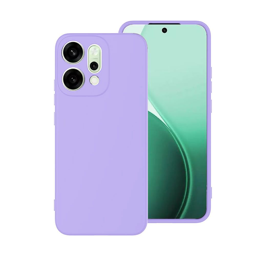 Oppo Reno14 Pro Lilac Silicone Gel Case With Camera Protector
