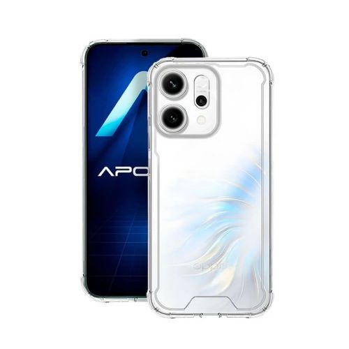 Oppo Reno14 Transparent Hard Anti-Shock Silicone Case