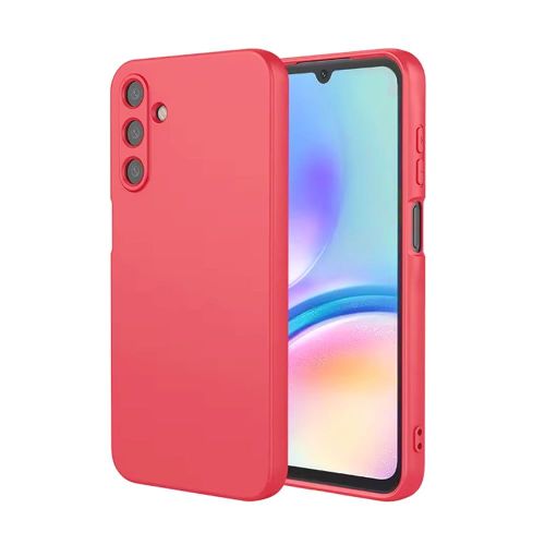 Samsung Galaxy A05s Red Silicone Case With Camera Protector