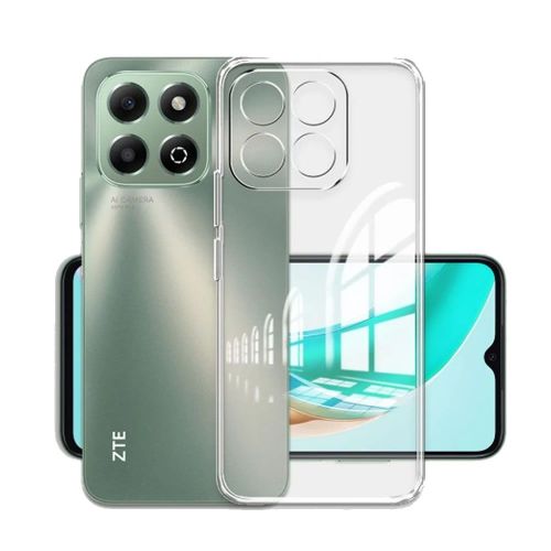 Capa Silicone ZTE Blade A35/Blade A55 Transparente Com Protetor De Câmera