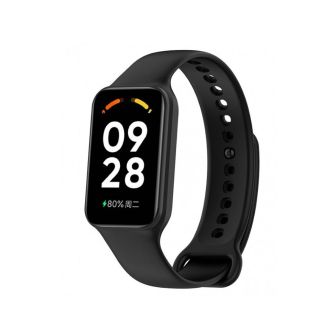 Pulseira Silicone Xiaomi Redmi Band 2/Band 8 Active Preto