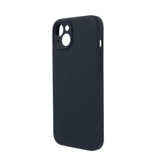 Capa Silicone Gel Apple Iphone 15 Preto Com Protetor De Câmera