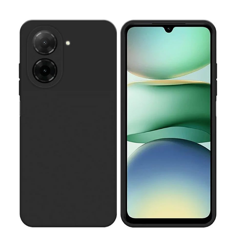 Xiaomi Redmi A5 Black Silicone Gel Case With Camera Protector