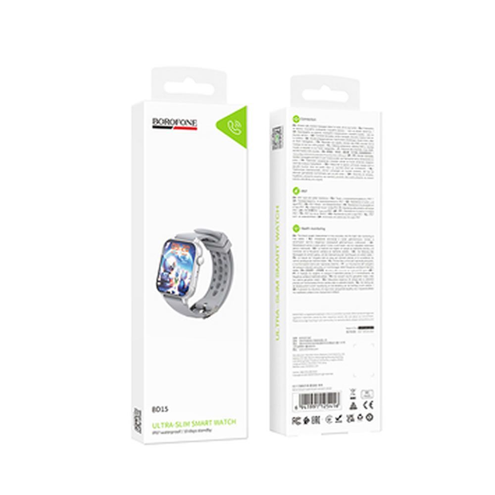 Smartwatch Borofone BD15 Prata