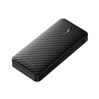 Borofone BJ84 Black 10000mAh Power Bank With Cable USB-A/USB-C/Micro USB And Lightning
