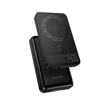 Power Bank Borofone BJ82 Preto 5000mAh Wireless Magnético