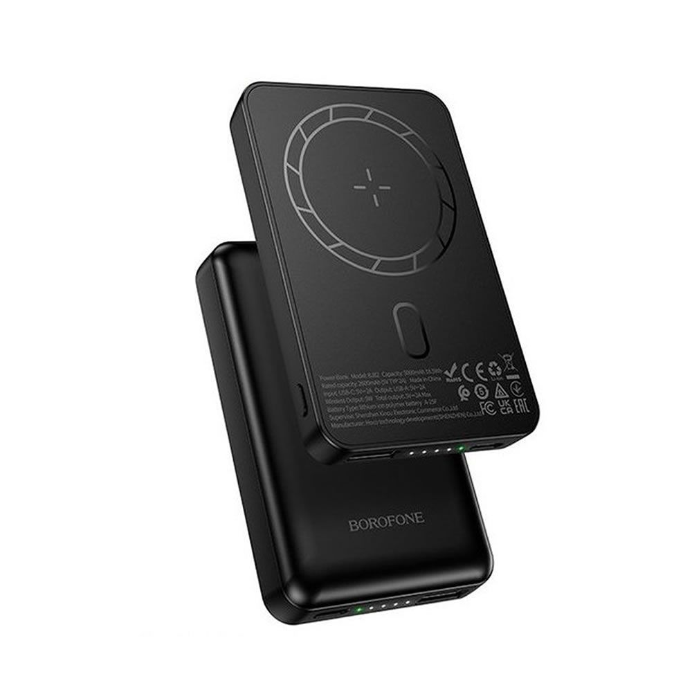 Borofone BJ82 Black 5000mAh Wireless Magnetic Power Bank