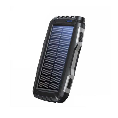 Denver PSO-20010MK2 Black Power Bank 20000mAh 2 Outputs/1 Input With Solar Panel