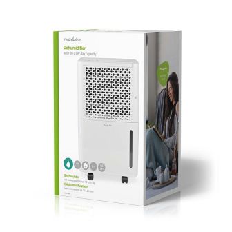 Desumidificador Nedis DEHU10WT 10L/Dia 100m³/h Com Depósito De Água