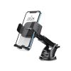 Blavec BH-07 Black Car Phone Holder With 360° Rotation For Windshield/Dashboard