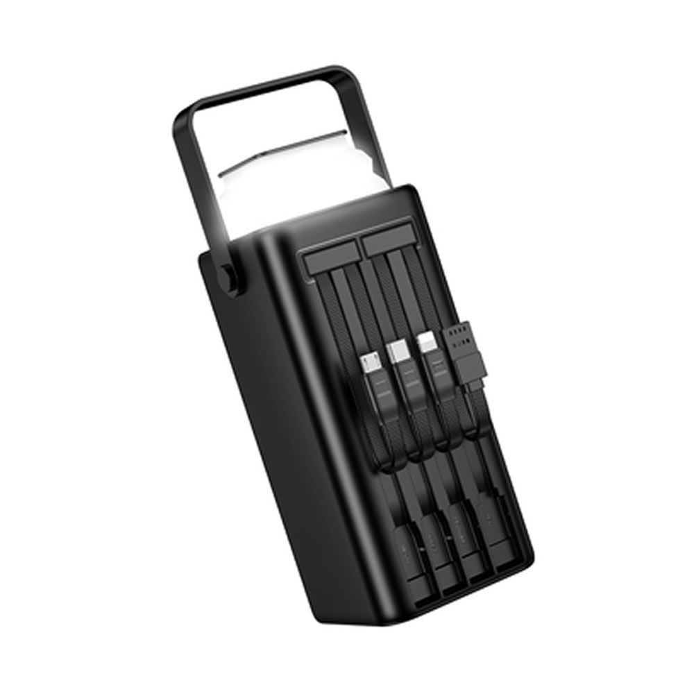 Borofone BJ65A Black Power Bank 50000mAh 22.5W 3.0A 3 Inputs And 6 Outputs