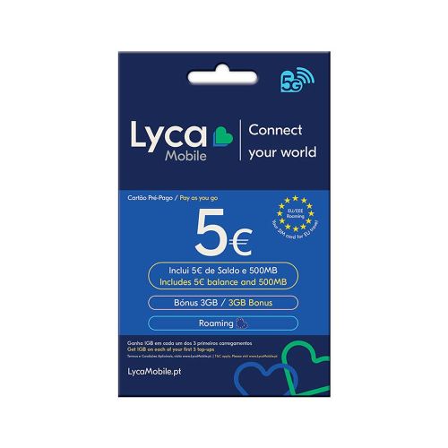 Lyca Sim Card With € 5 Balance