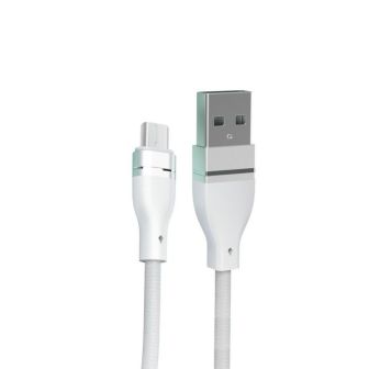 Cabo De Dados New Science U-12 Branco 3A 1M Para Micro USB