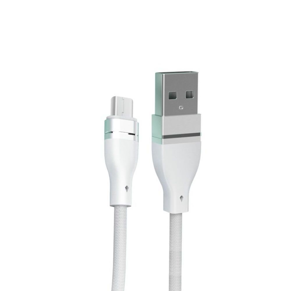Cabo De Dados New Science U-12 Branco 3A 1M Para Micro USB