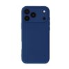 Apple iPhone 17 Pro Dark Blue Silicone Case With Camera Protector