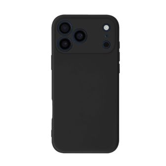 Apple iPhone 17 Pro Black Silicone Case With Camera Protector