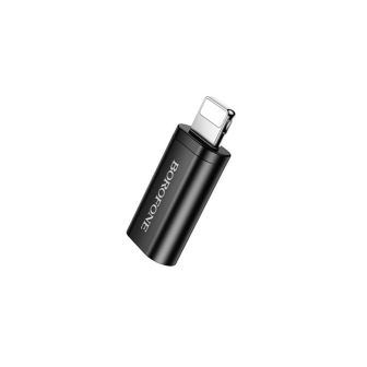 Borofone BV26A Black USB-C To Lightning Adapter