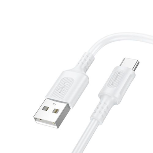 Cabo De Dados USB Tipo C Borofone BX111 Branco 3.0A 1m