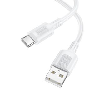 Borofone BX111 White USB Type-C Data Cable 3.0A 1m