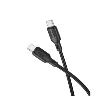 Borofone BX113 Black USB Type-C To Type-C Data Cable 60W 3A 1m